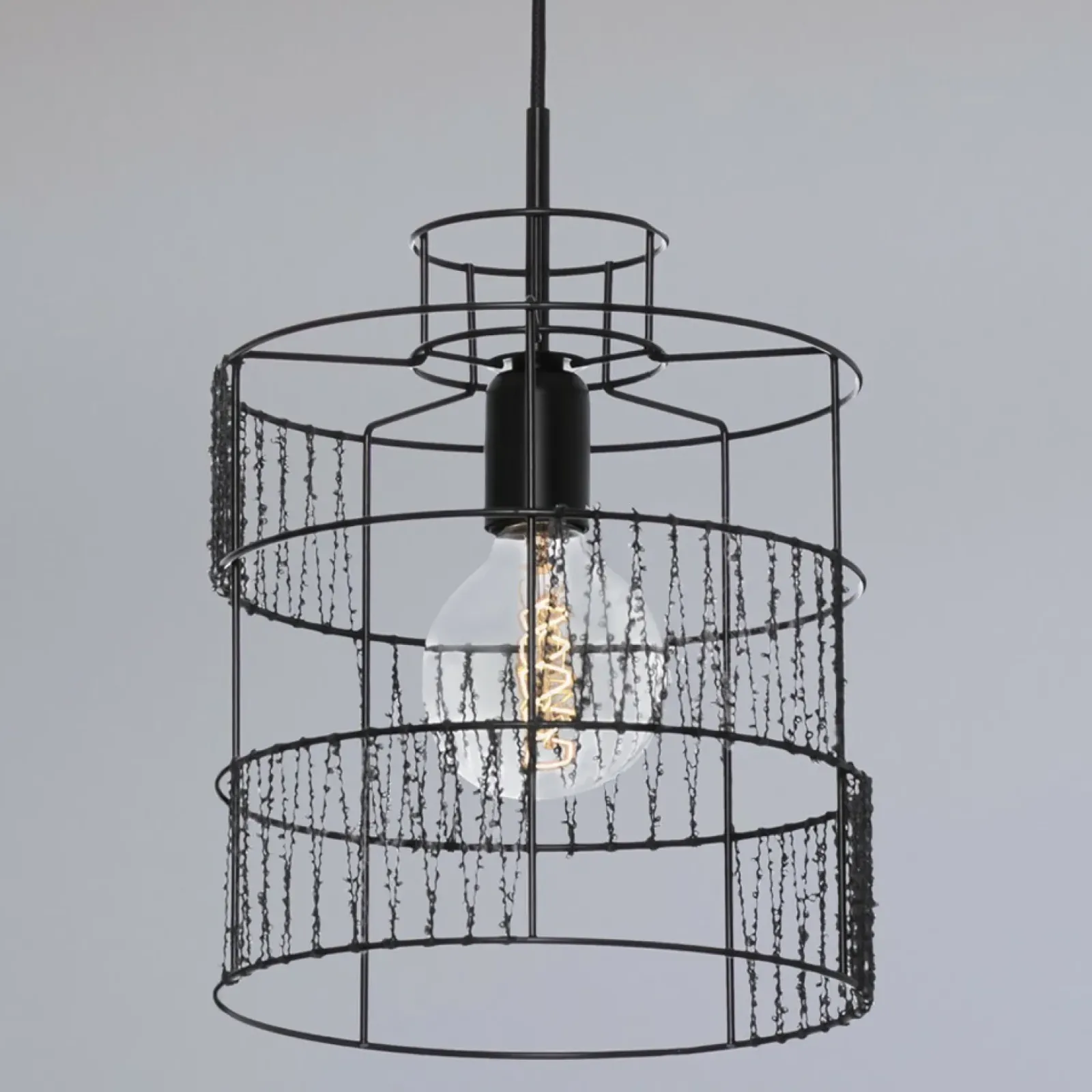 Sklep Kaja Czarna lampa wisząca do salonu w stylu loft 67113 LANA | Kaja Cheap
