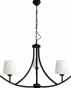 Sklep Kaja Czarna lampa wisząca, do stylowej sypialni 33-38708 z serii LONDYN* Randole Tradycyjne
