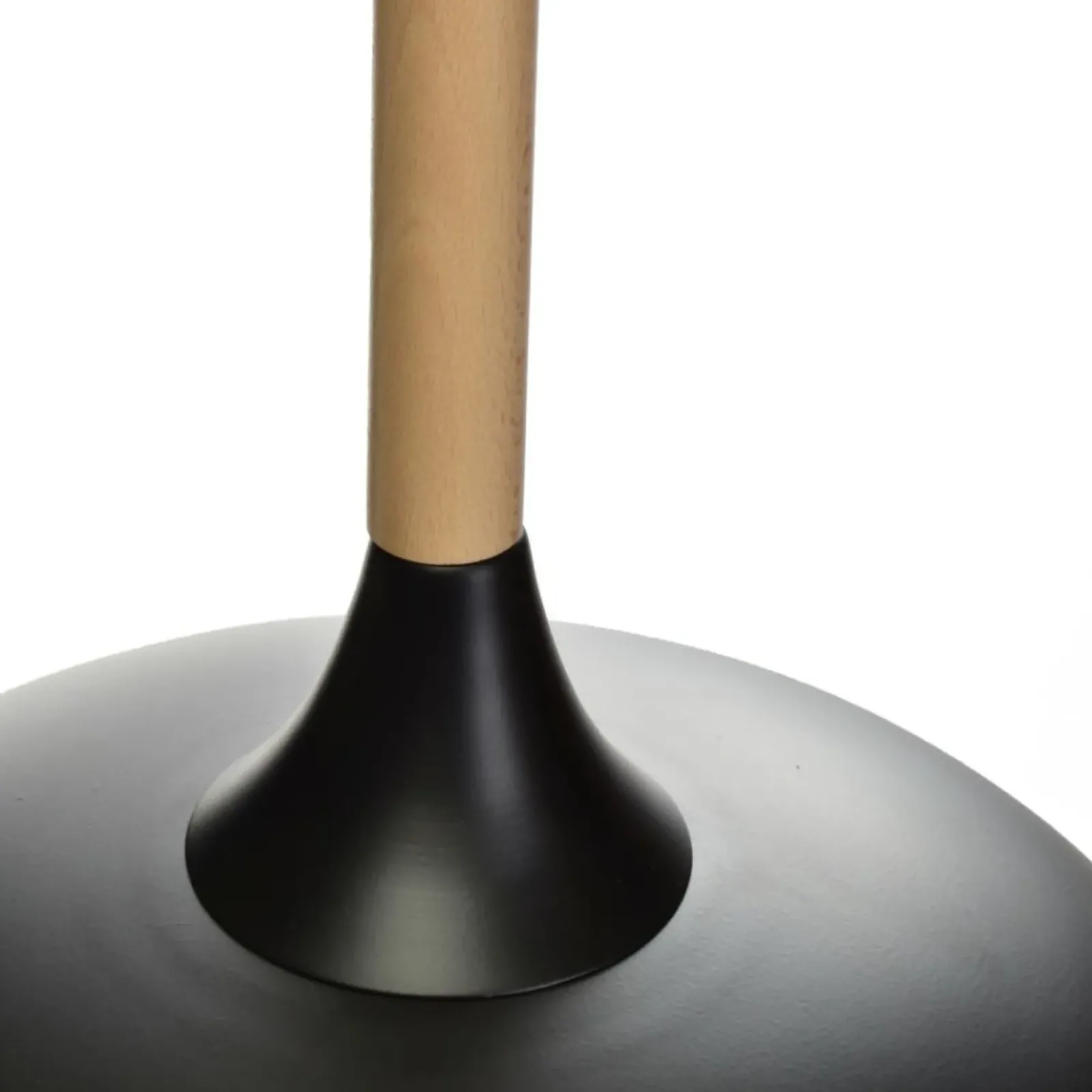 Sklep Kaja Czarna lampa wisząca, drewniany element MLP6218 z serii TAYLOR | Kaja Oświetleni Discount