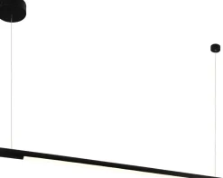 Sklep Kaja Czarna lampa wisząca LED 100cm nad stół MX P0354 ORGANIC P | Kaja Fashion