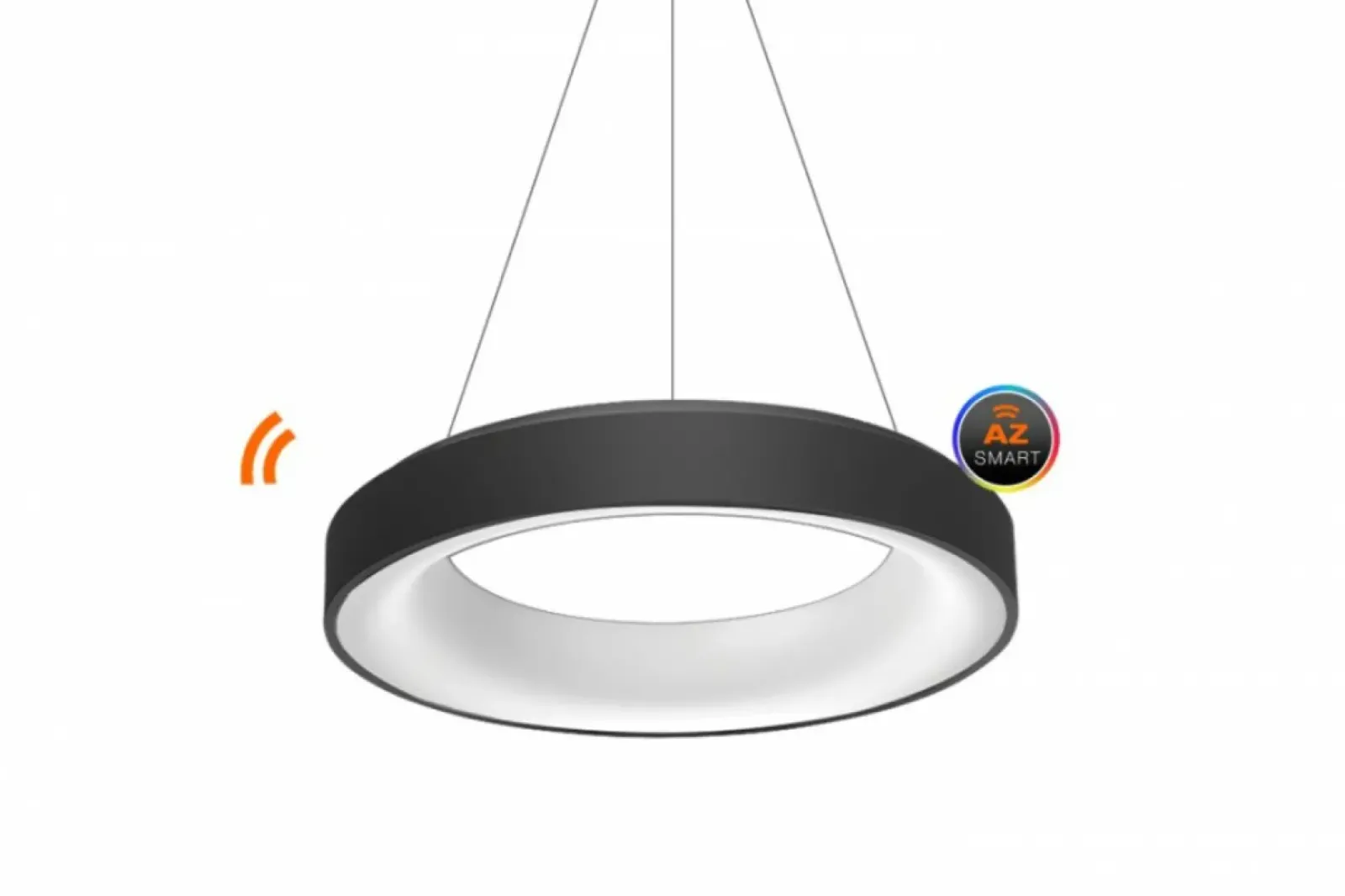Sklep Kaja Czarna lampa wisząca LED do salonu WIFI AZ3552 SOVANA | Kaja czarny Fashion