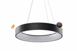 Sklep Kaja Czarna lampa wisząca LED z pilotem AZ3972 SOLVENT | Kaja Oświetlenie czarny Best