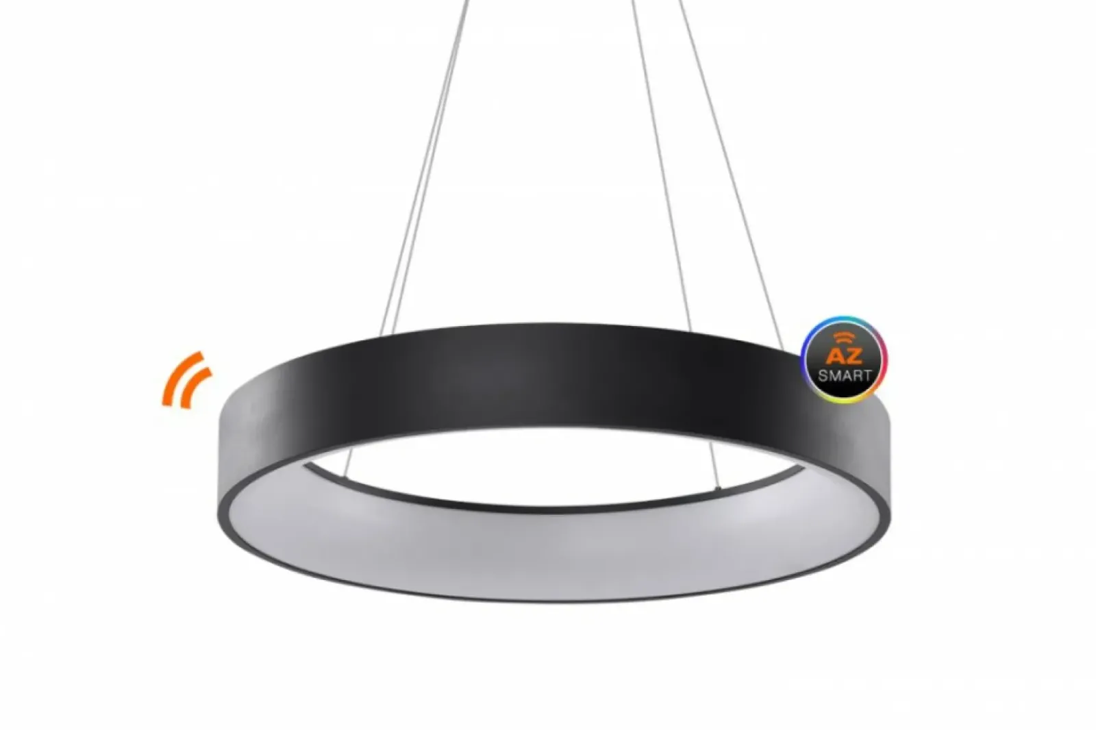 Sklep Kaja Czarna lampa wisząca LED z pilotem AZ3972 SOLVENT | Kaja Oświetlenie czarny Best