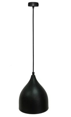 Sklep Kaja Czarna lampa wisząca metalowa LEDEA 50101268 YSTAD | Kaja Oświetlenie Outlet