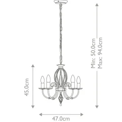 Sklep Kaja Czarna lampa wisząca na łańcuszku ART5-BLACK z serii ARTISAN* Randole Tradycyjne