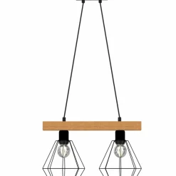 Sklep Kaja Czarna lampa wisząca na dwa źródła światła LX 4102 z serii VASTRA Sale