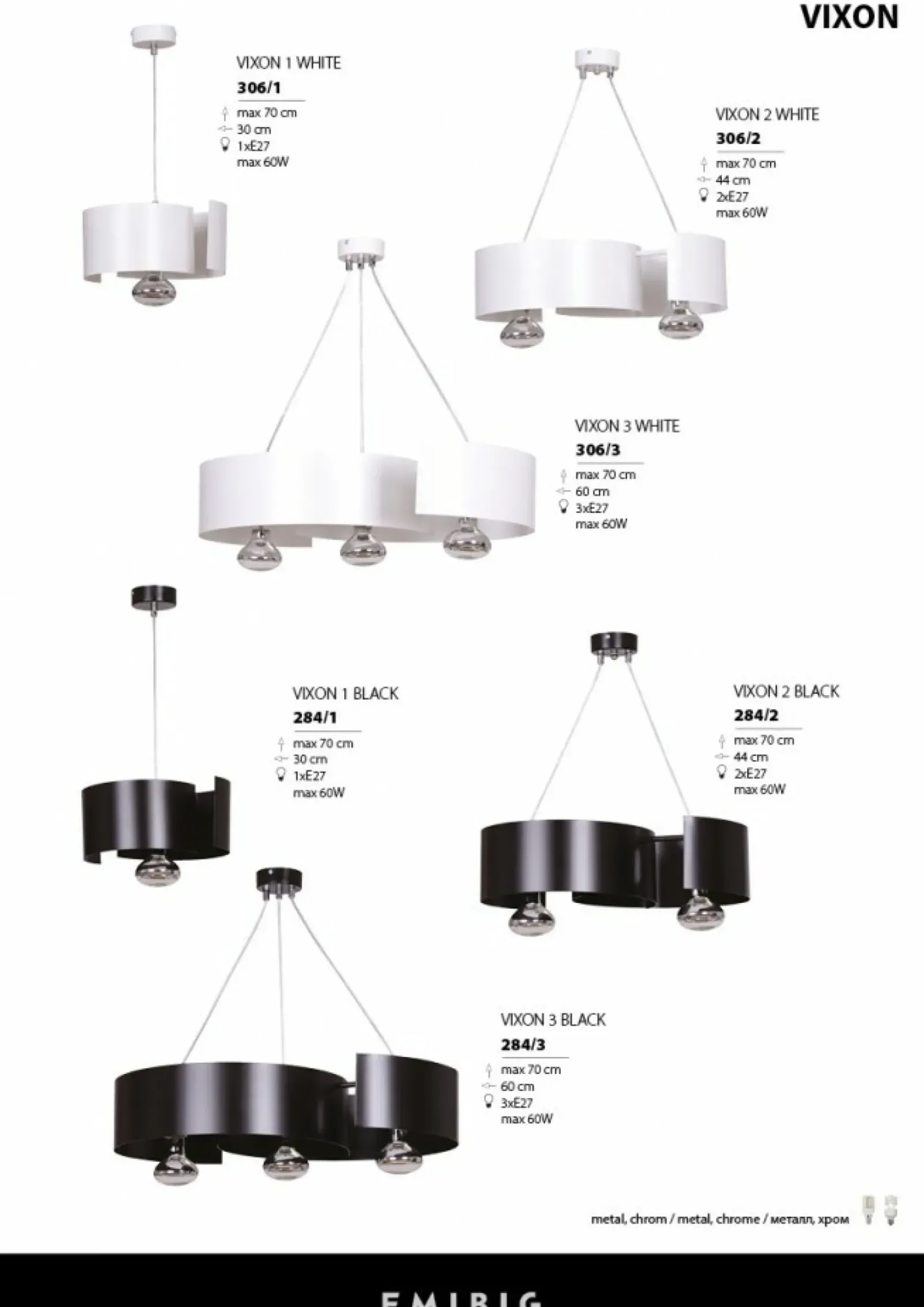 Sklep Kaja Czarna lampa wisząca na ozdobną żarówkę 284/1 VIXON | Kaja Oświetlenie Fashion