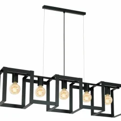 Sklep Kaja Czarna lampa wisząca na pięć źródeł światła LX 0845 z serii KARTEL czarny Sale