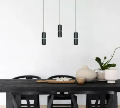 Sklep Kaja Czarna lampa wisząca na podłużnej listwie K-5246 z serii VESTA Best Sale