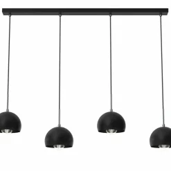 Sklep Kaja Czarna lampa wisząca, na podłużnej listwie LX 3740 z serii COOL | Kaja czarny Hot