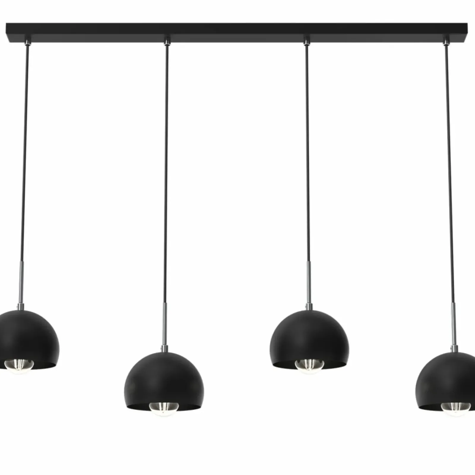 Sklep Kaja Czarna lampa wisząca, na podłużnej listwie LX 3740 z serii COOL | Kaja czarny Hot
