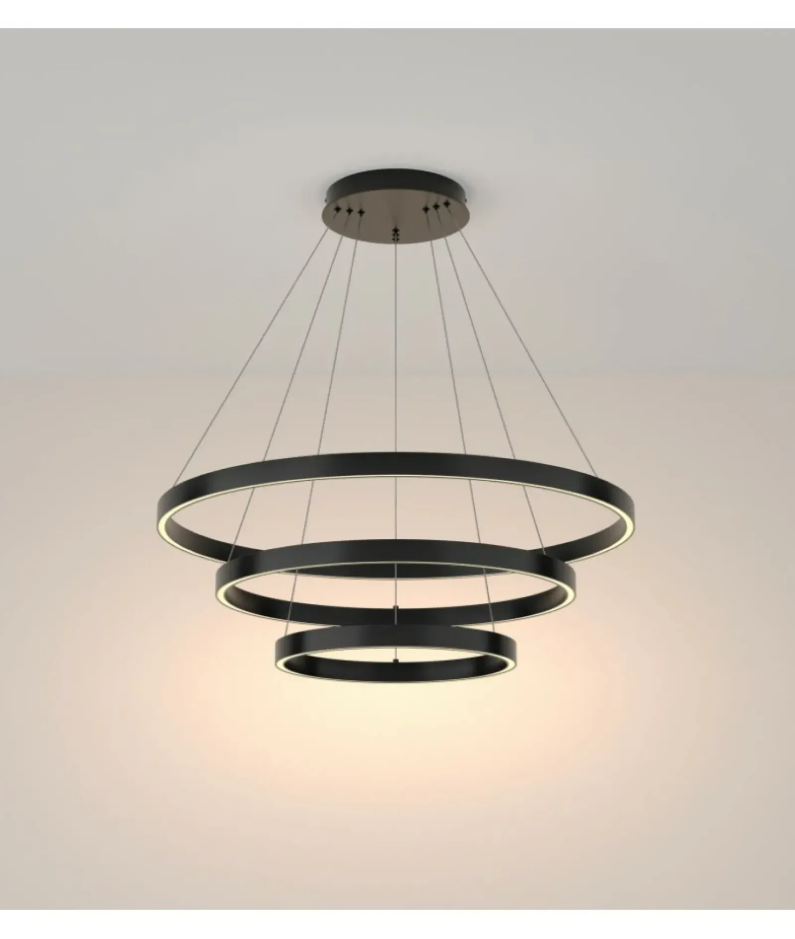 Sklep Kaja Czarna lampa wisząca, regulowana wysokość MOD058PL-L100B3K z serii RIM Cheap