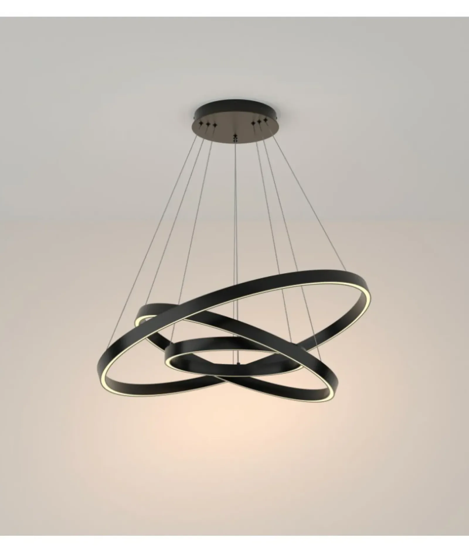 Sklep Kaja Czarna lampa wisząca, regulowana wysokość MOD058PL-L100B3K z serii RIM Cheap