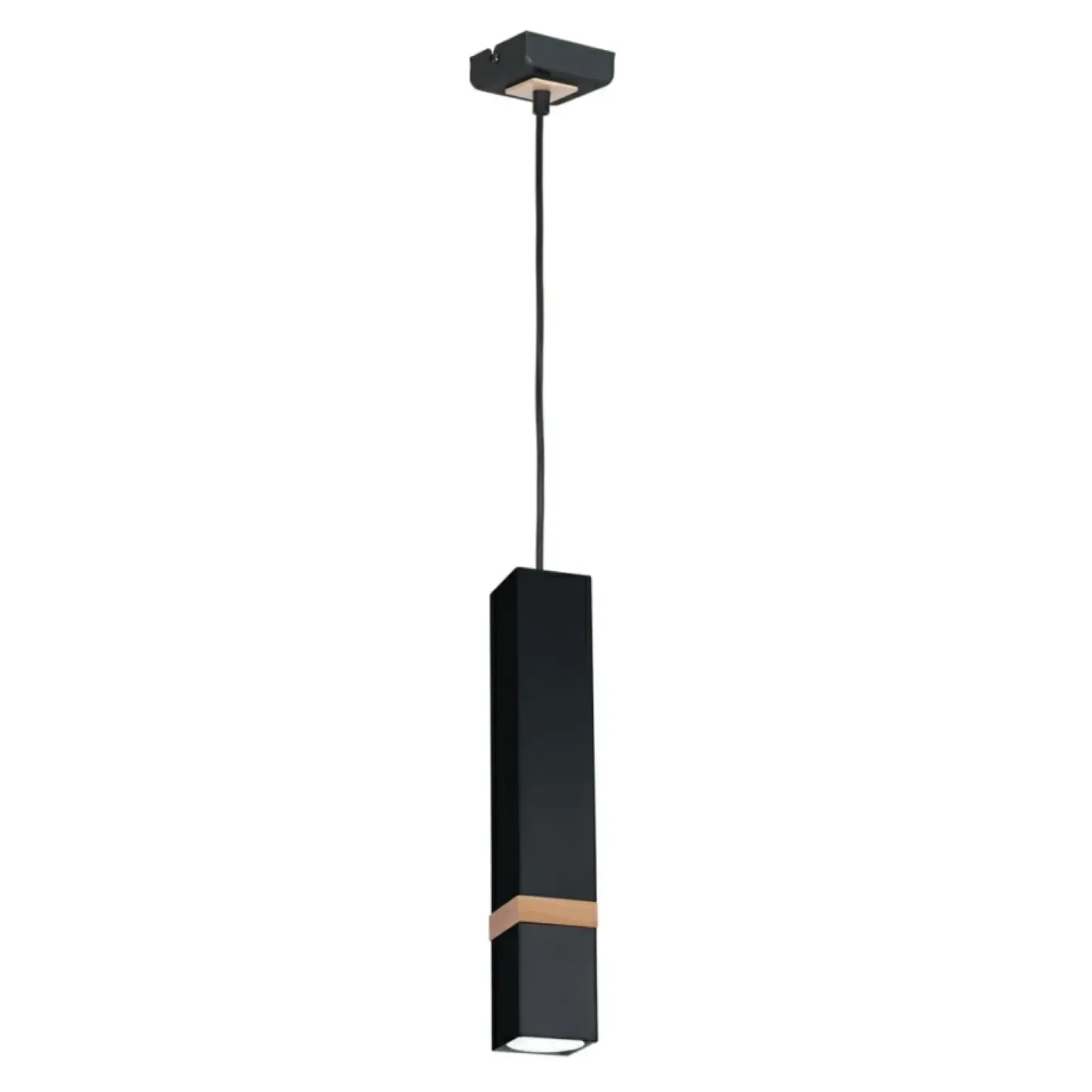 Sklep Kaja Czarna lampa wisząca słupek na zwisie MLP5403 VIDAR | Kaja Oświetlenie Sale