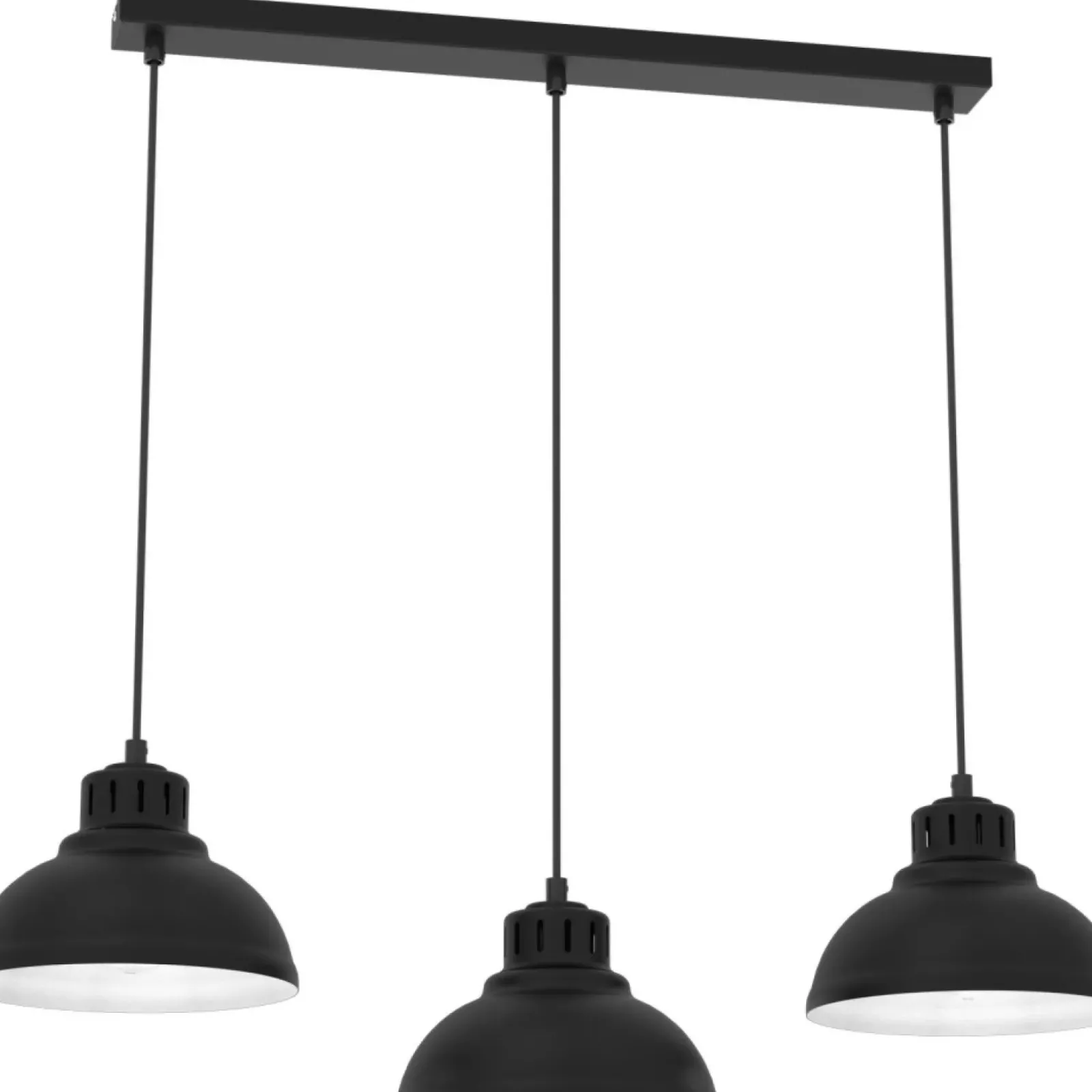 Sklep Kaja Czarna lampa wisząca, trzy klasyczne klosze LX 9083 z serii SVEN czarny Store