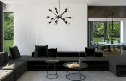 Sklep Kaja Czarna lampa wisząca w kształcie tuby na G9 8797 | Kaja Oświetlenie czarny Discount
