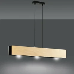 Sklep Kaja Czarna lampa wisząca w stylu skandynawskim 610/3 | Kaja Oświetlenie Clearance