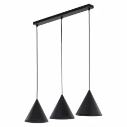 Sklep Kaja Czarna lampa wisząca z 3 zwisami TK 10068 CONO BLACK | Kaja Flash Sale