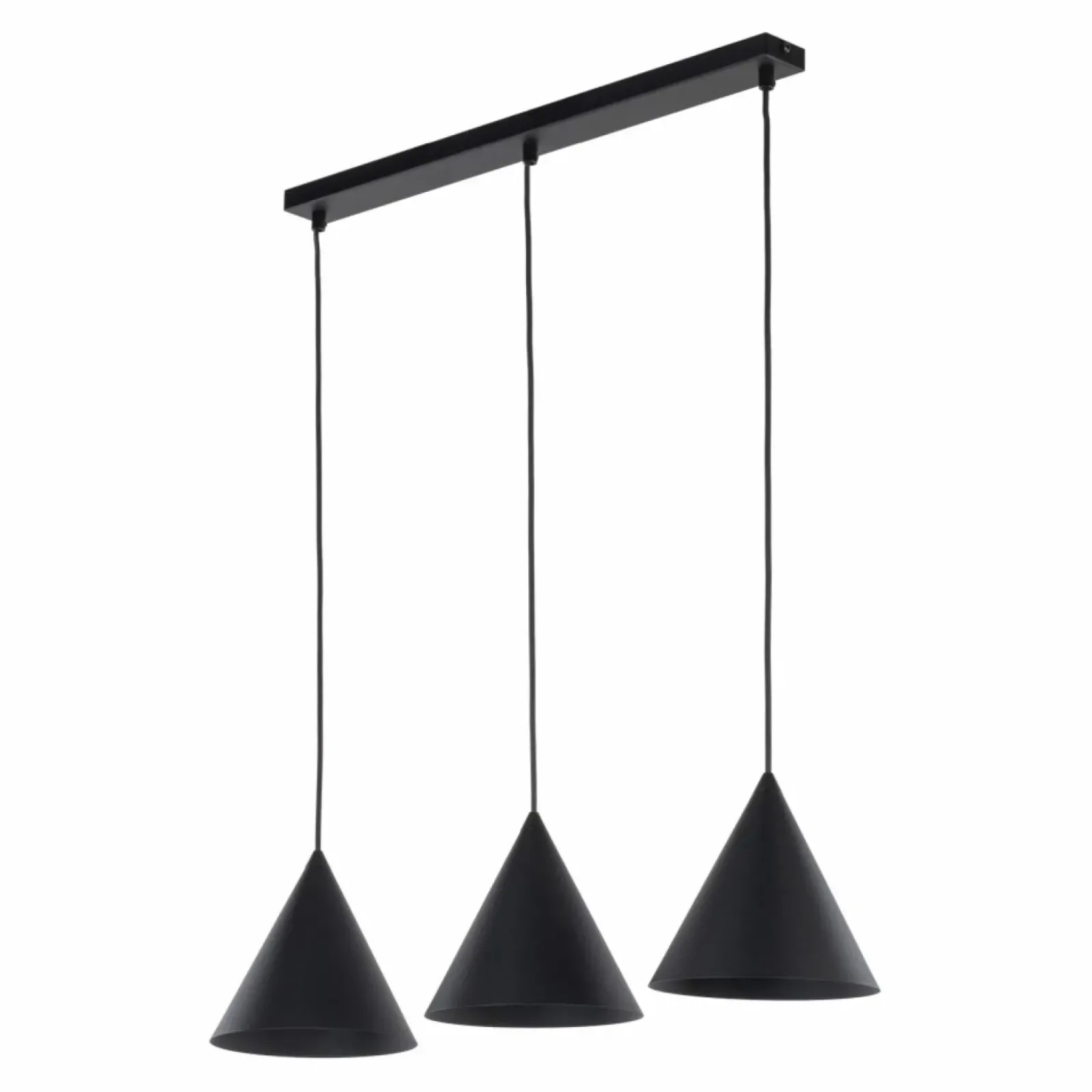 Sklep Kaja Czarna lampa wisząca z 3 zwisami TK 10068 CONO BLACK | Kaja Flash Sale