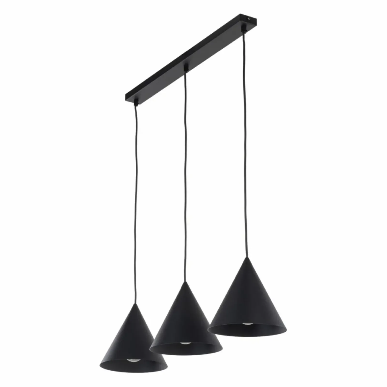 Sklep Kaja Czarna lampa wisząca z 3 zwisami TK 10068 CONO BLACK | Kaja Flash Sale