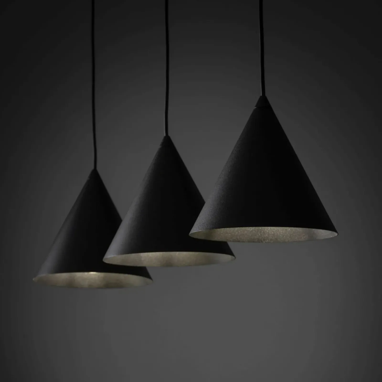 Sklep Kaja Czarna lampa wisząca z 3 zwisami TK 10068 CONO BLACK | Kaja Flash Sale