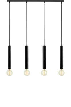 Sklep Kaja Czarna lampa wisząca z czterema kloszami 108264 | Kaja Oświetlenie Clearance