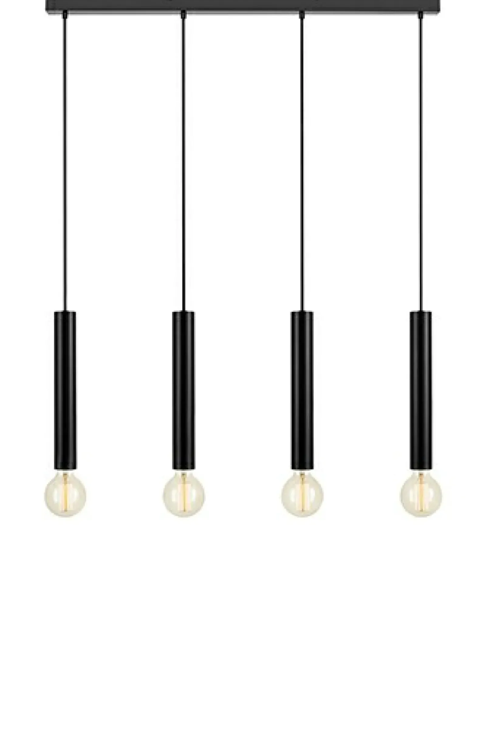 Sklep Kaja Czarna lampa wisząca z czterema kloszami 108264 | Kaja Oświetlenie Clearance