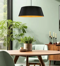 Sklep Kaja Czarna lampa wisząca z dekoracyjnym abażurem 31-24183 z serii UMBRIA | Kaja Oświ Flash Sale