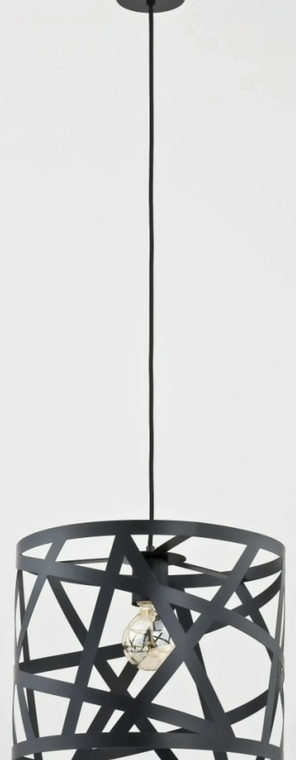 Sklep Kaja Czarna lampa wisząca z designerskim kloszem AL 60310 | Kaja Store