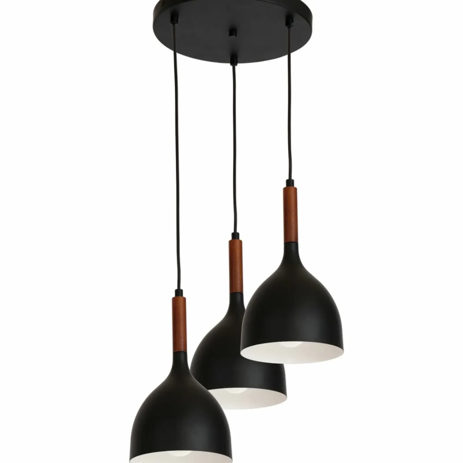 Sklep Kaja Czarna lampa wisząca, z drewnianym elementem LX 1390 z serii NOAK WOOD Sale