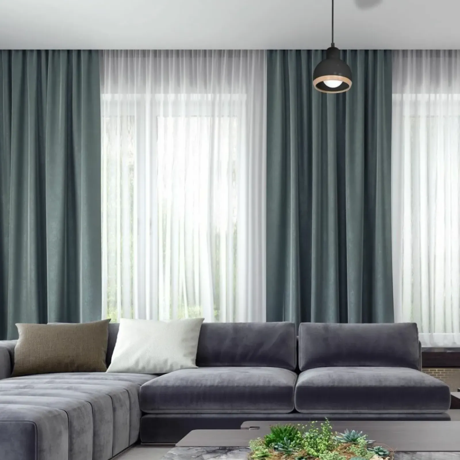 Sklep Kaja Czarna lampa wisząca z drewnianym elementem MLP7045 z serii OVAL | Kaja Oświetle czarny Fashion