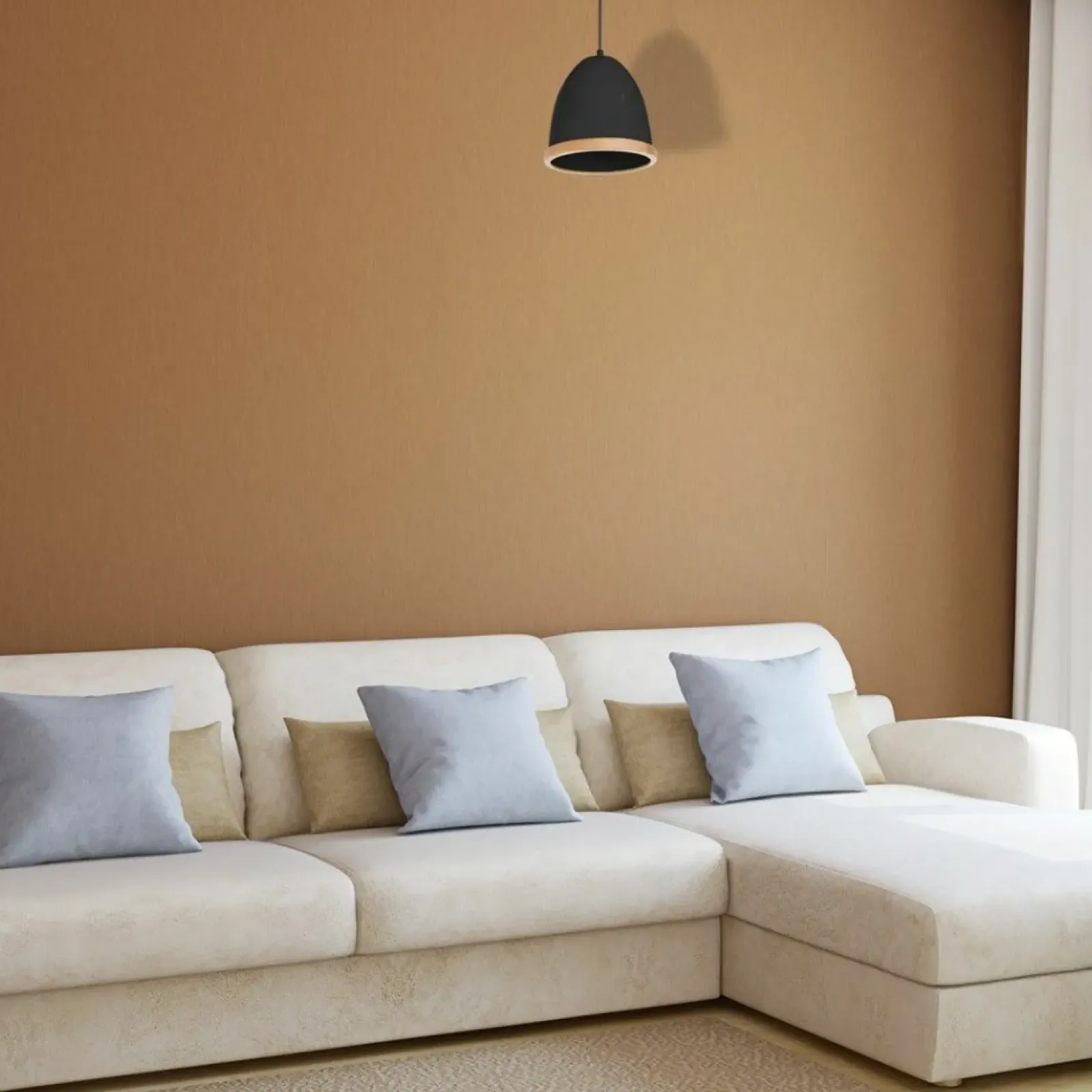 Sklep Kaja Czarna lampa wisząca z drewnianą obwódką MLP8852 z serii STUDIO | Kaja Oświetlen Fashion