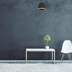 Sklep Kaja Czarna lampa wisząca z drewnianą obwódką MLP8852 z serii STUDIO | Kaja Oświetlen Fashion