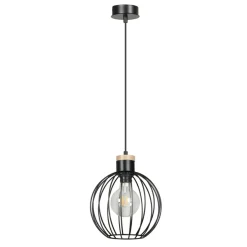 Sklep Kaja Czarna lampa wisząca z drucianym kloszem 754/1 | Kaja Oświetlenie czarny Cheap
