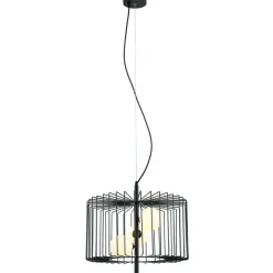 Sklep Kaja Czarna lampa wisząca z drutu MDM-3937/3 BK DAREN | Kaja Oświetlenie Sale
