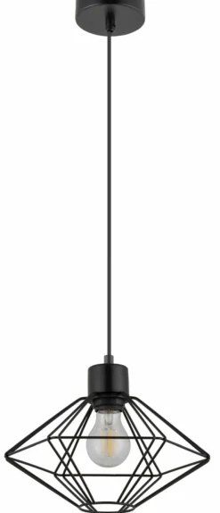 Sklep Kaja Czarna lampa wisząca z drucianym kloszem SIG 40552 z serii VARIO CZ czarny Cheap
