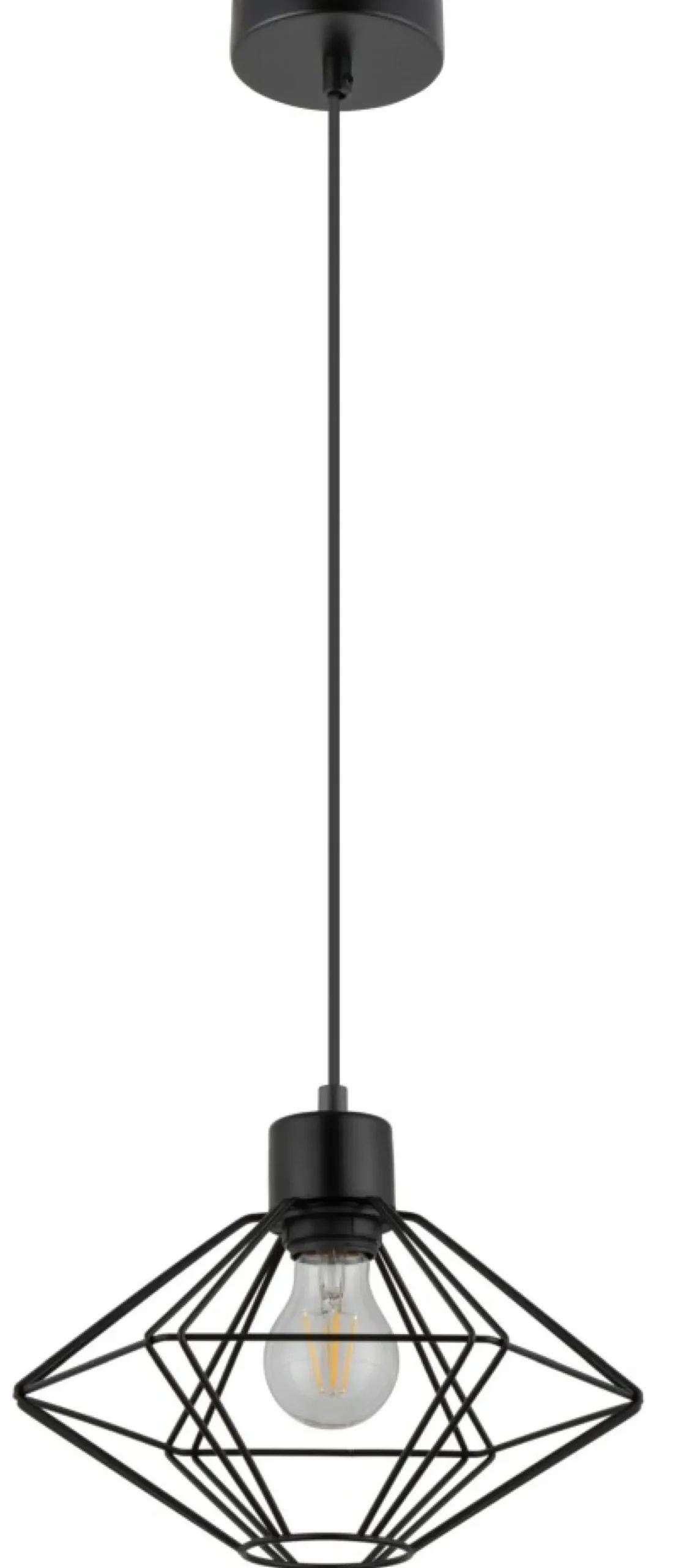 Sklep Kaja Czarna lampa wisząca z drucianym kloszem SIG 40552 z serii VARIO CZ czarny Cheap