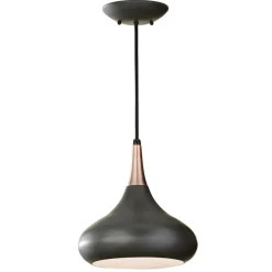 Sklep Kaja Czarna lampa wisząca, z dużym gwintem FE-BESO-P-M-DBZ z serii BESO ciemnobrązowe Best