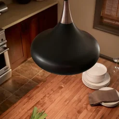 Sklep Kaja Czarna lampa wisząca, z dużym gwintem FE-BESO-P-M-DBZ z serii BESO ciemnobrązowe Best