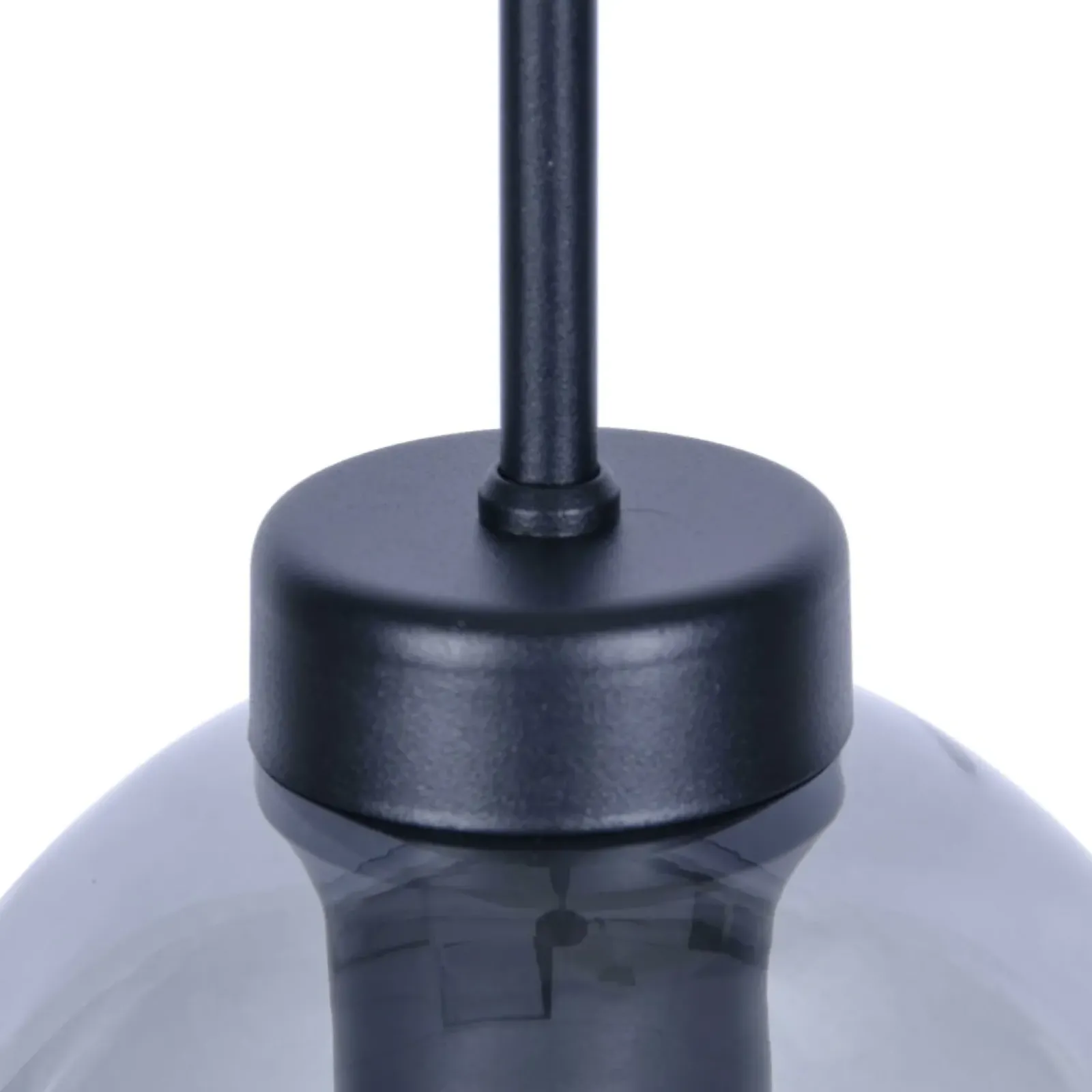Sklep Kaja Czarna lampa wisząca z dymionym kloszem K-4877 z serii ALDAR Outlet