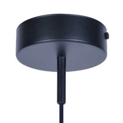 Sklep Kaja Czarna lampa wisząca z dymionym kloszem K-4877 z serii ALDAR Outlet