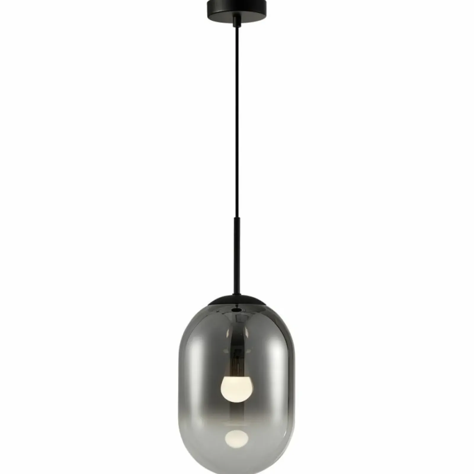 Sklep Kaja Czarna lampa wisząca z dymionym kloszem ML0323 ALIAS | Kaja Cheap