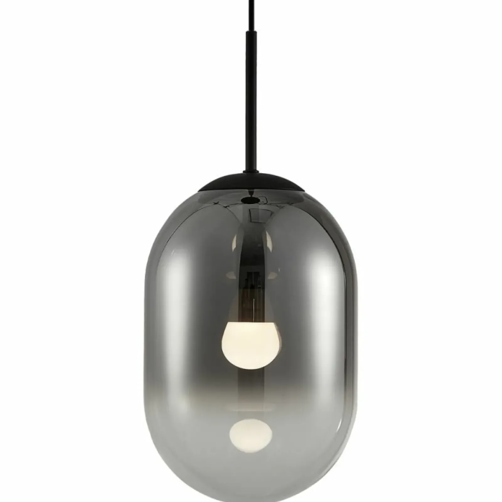 Sklep Kaja Czarna lampa wisząca z dymionym kloszem ML0323 ALIAS | Kaja Cheap