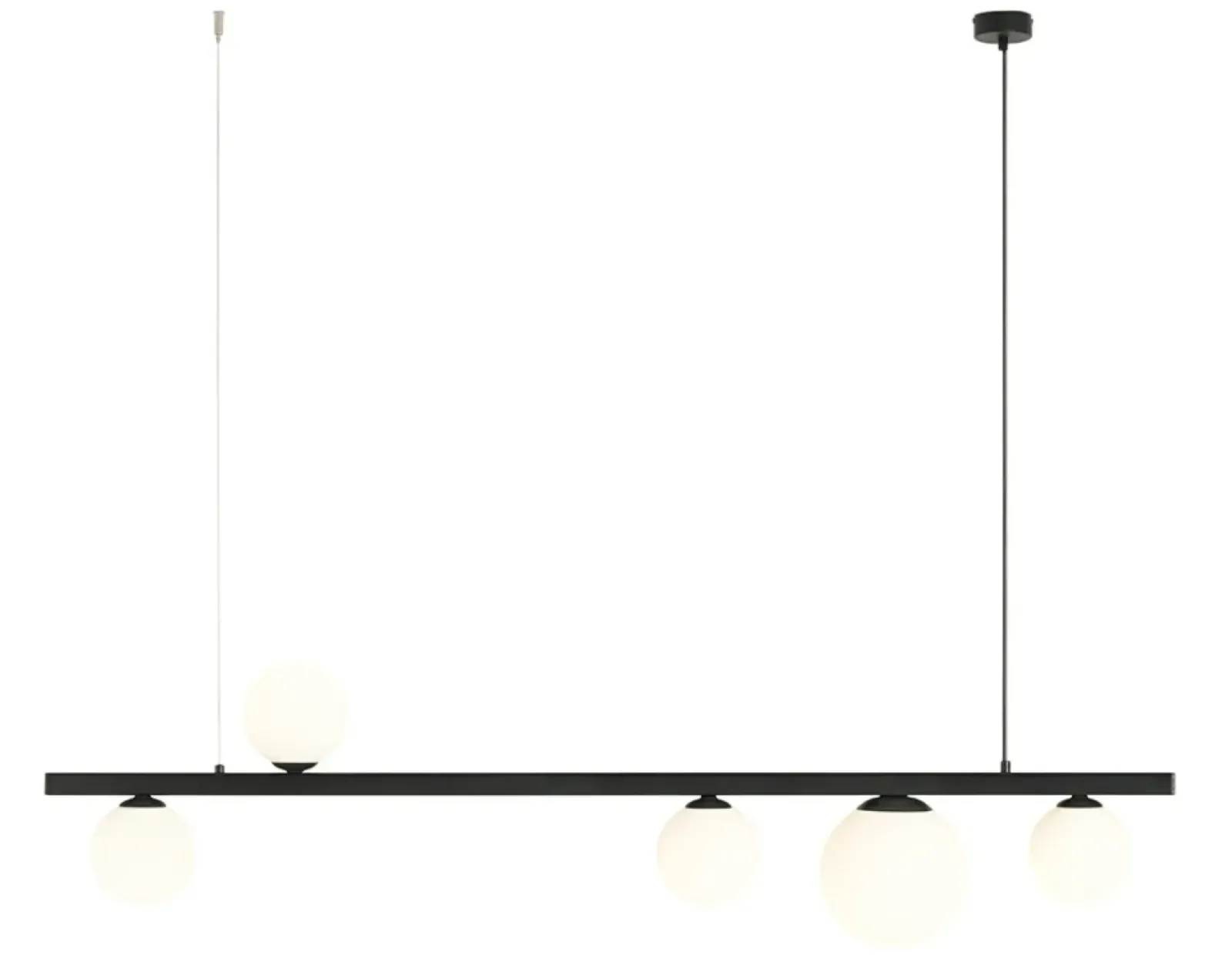 Sklep Kaja Czarna lampa wisząca z kloszami, nad stół w jadalni 1099F1 GARDA Zadzwońporabattel.783200183(8-16)/mailsklep@kaja.com.pl Online
