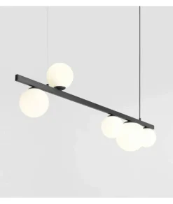 Sklep Kaja Czarna lampa wisząca z kloszami, nad stół w jadalni 1099F1 GARDA Zadzwońporabattel.783200183(8-16)/mailsklep@kaja.com.pl Online