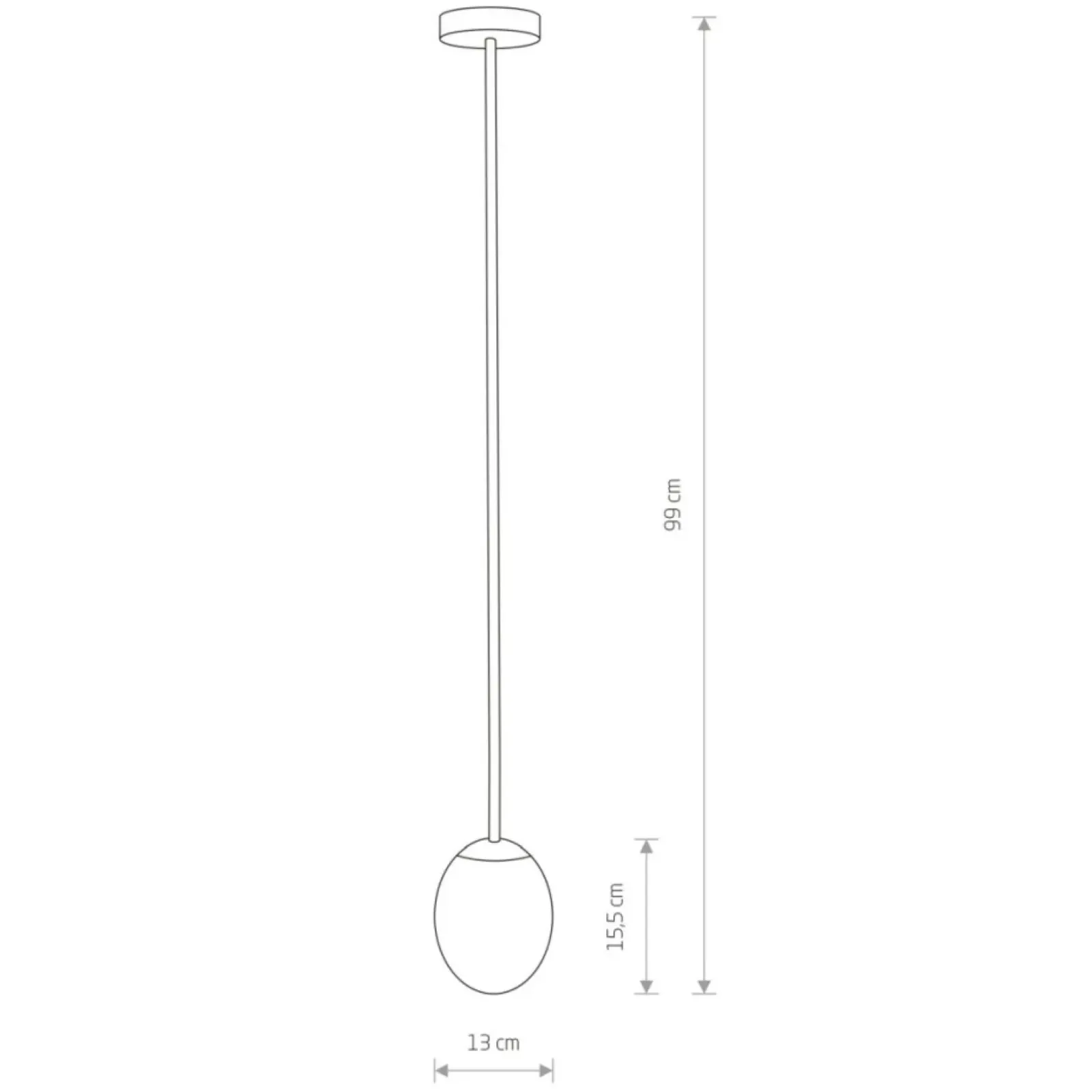 Sklep Kaja Czarna lampa wisząca z kloszem w kształcie jajka 8124 | Kaja czarny Best Sale