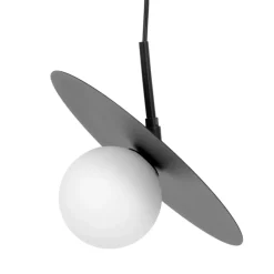 Sklep Kaja Czarna lampa wisząca z kloszem, regulowana tarcza K-5371 z serii SANTE Best
