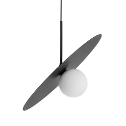 Sklep Kaja Czarna lampa wisząca z kloszem, na żarówkę G9 K-5372 z serii SANTE Store