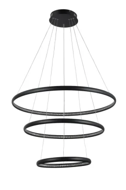 Sklep Kaja Czarna lampa wisząca z kryształami LED AZ4428 BRIGHTON | Kaja czarny Best Sale