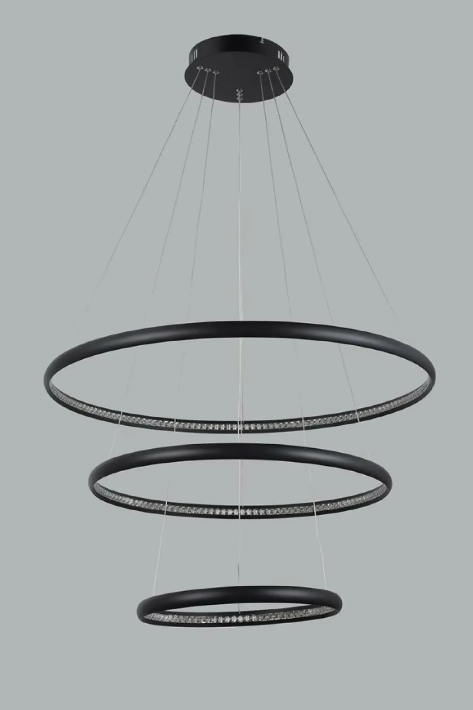 Sklep Kaja Czarna lampa wisząca z kryształami LED AZ4428 BRIGHTON | Kaja czarny Best Sale